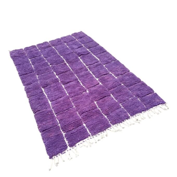 Ethical Boujaad Moroccan rug for bold home decor
