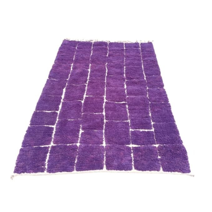 Custom Boujaad Moroccan Rug – Handwoven in Purple Tones | MyMoroccanRug - Image 5